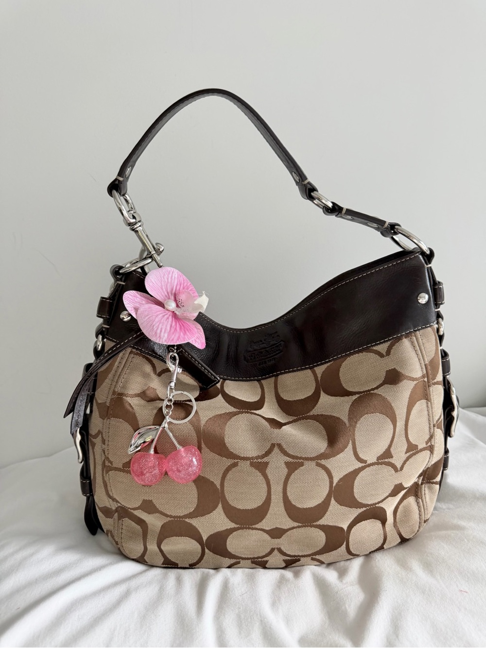 vintage Coach Large Zoe Hobo Tote Bag